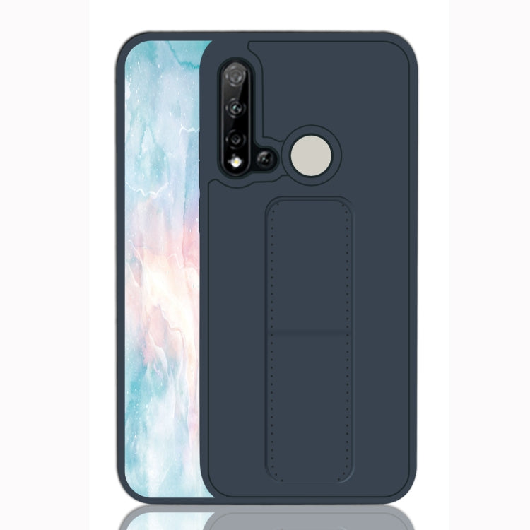 For Huawei P20 Lite Shockproof PC + TPU Protective Case with Wristband & Holder
