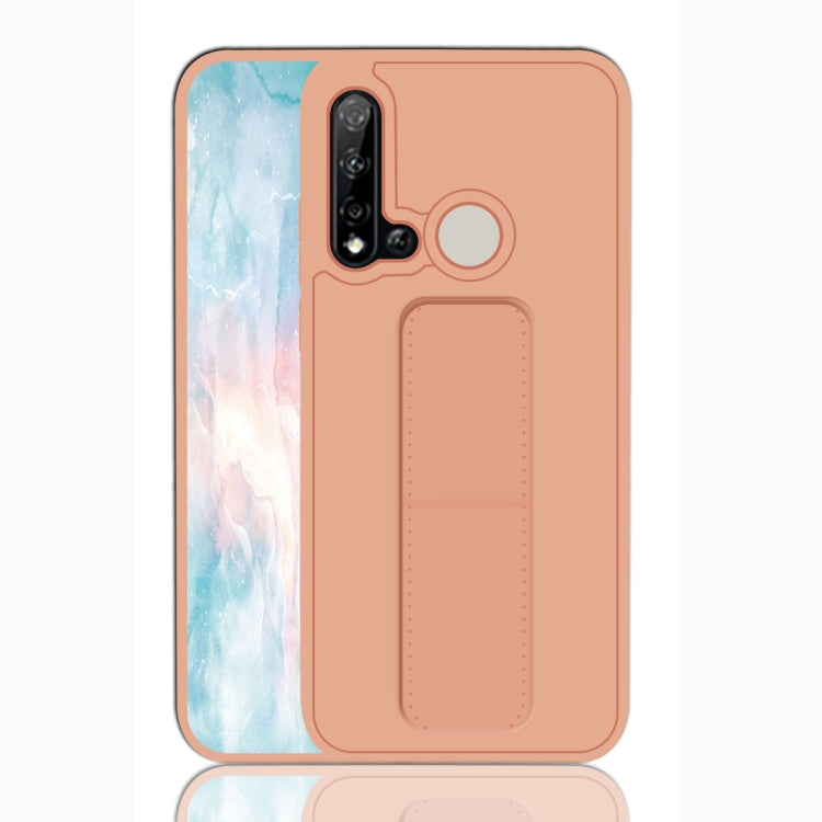 For Huawei P20 Lite Shockproof PC + TPU Protective Case with Wristband & Holder