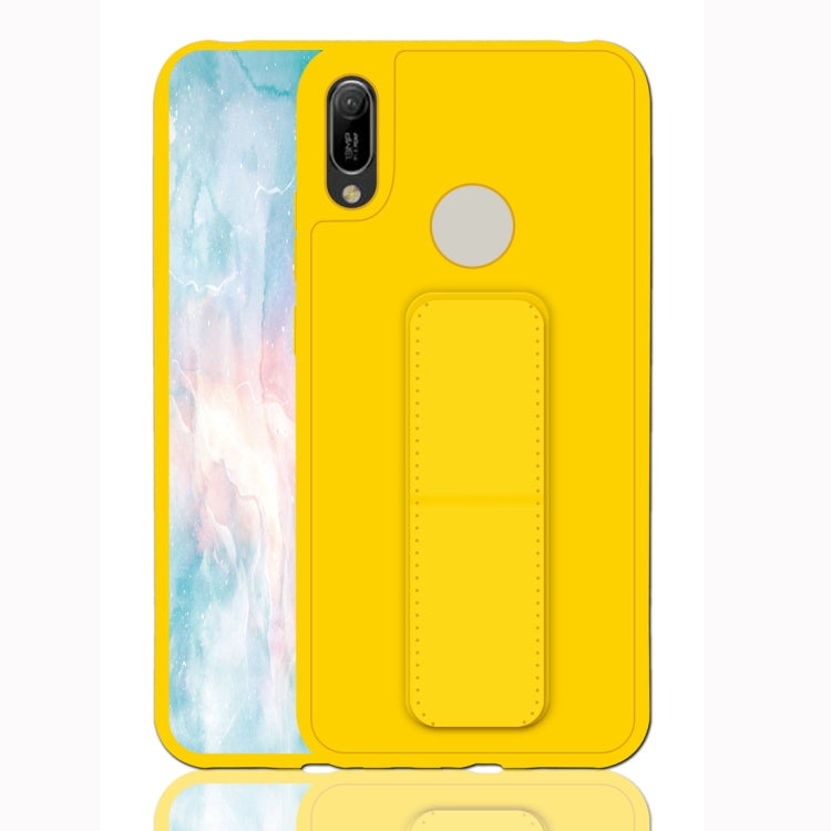 For Huawei Y6 (2019) Shockproof PC + TPU Protective Case with Wristband & Holder