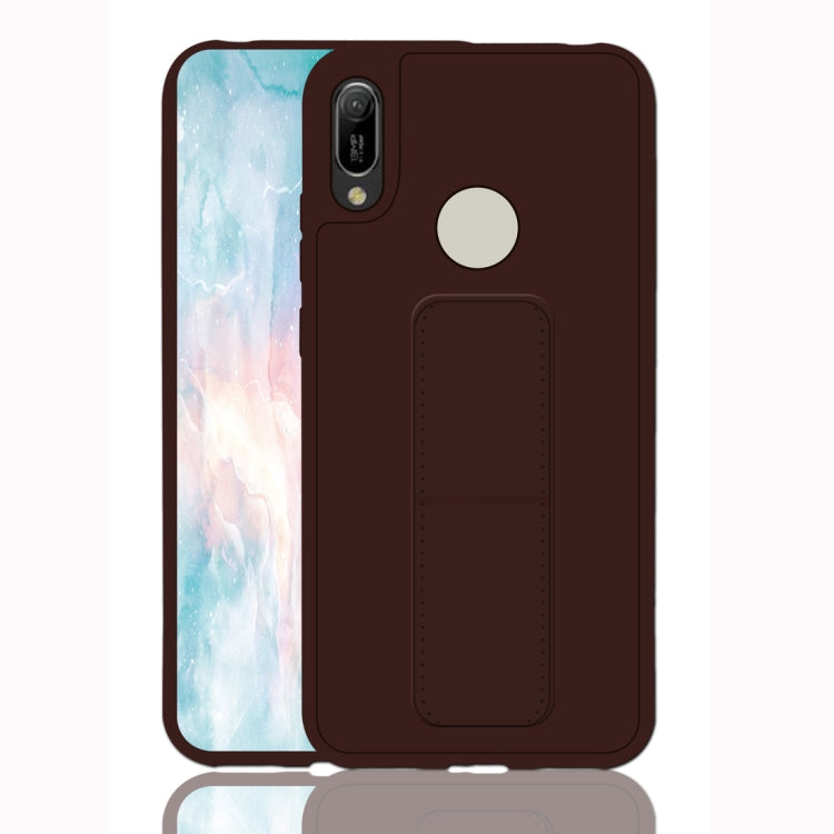 For Huawei Y6 (2019) Shockproof PC + TPU Protective Case with Wristband & Holder