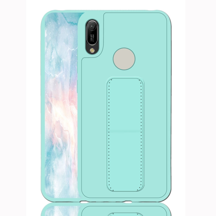 For Huawei Y6 (2019) Shockproof PC + TPU Protective Case with Wristband & Holder