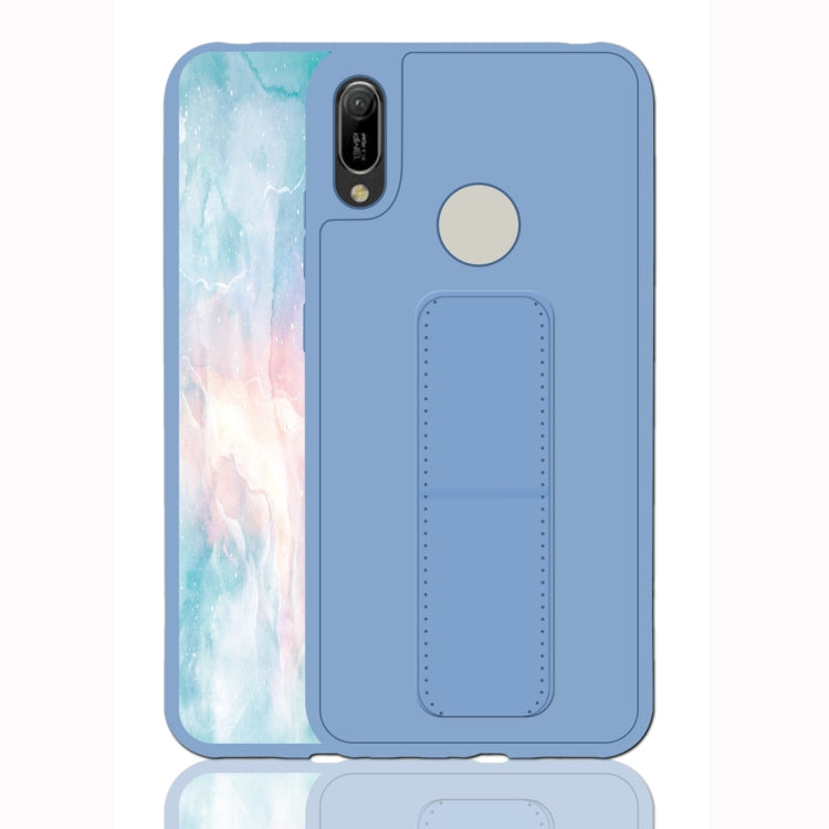 For Huawei Y6 (2019) Shockproof PC + TPU Protective Case with Wristband & Holder