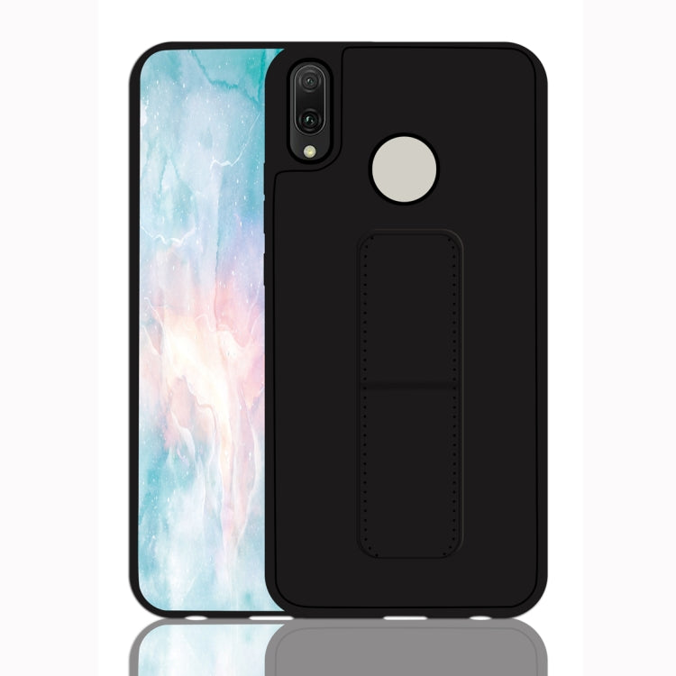For Huawei Y9 (2019) Shockproof PC + TPU Protective Case with Wristband & Holder