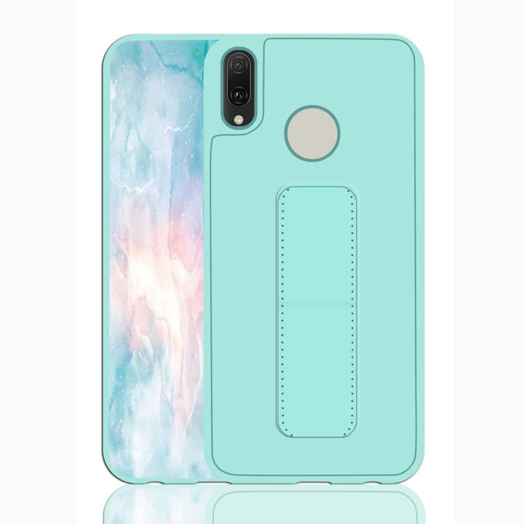 For Huawei Y9 (2019) Shockproof PC + TPU Protective Case with Wristband & Holder