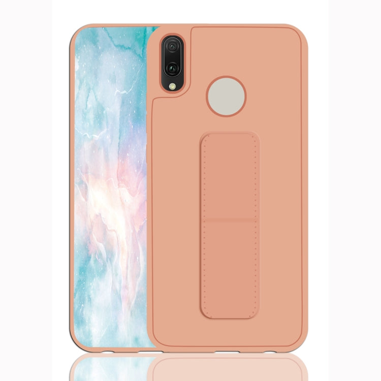 For Huawei Y9 (2019) Shockproof PC + TPU Protective Case with Wristband & Holder