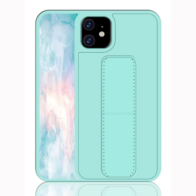 For iPhone 11 Shockproof PC + TPU Protective Case with Wristband & Holder