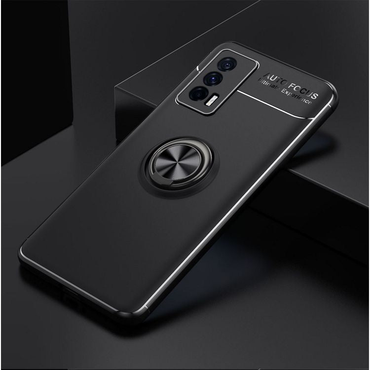 For vivo iQOO Neo5 Metal Ring Holder 360 Degree Rotating TPU Case