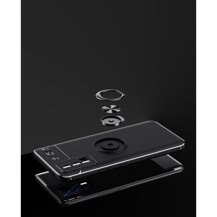 For vivo iQOO Neo5 Metal Ring Holder 360 Degree Rotating TPU Case