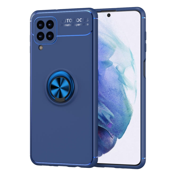 For Samsung Galaxy F62 Metal Ring Holder 360 Degree Rotating TPU Case