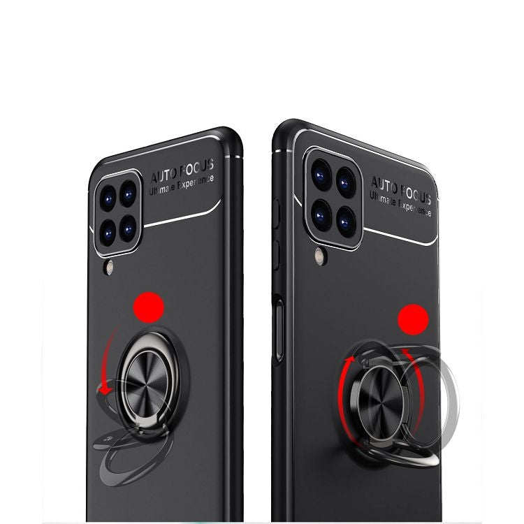 For Samsung Galaxy F62 Metal Ring Holder 360 Degree Rotating TPU Case