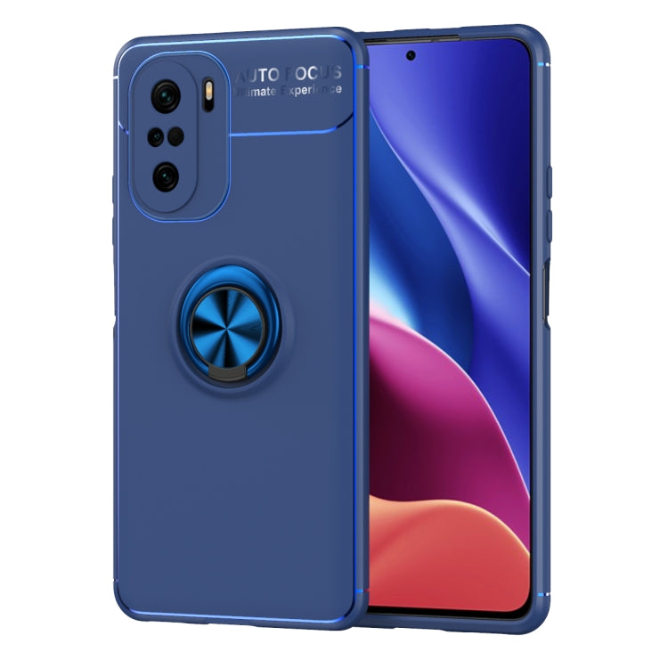 For Xiaomi Redmi K40 Metal Ring Holder 360 Degree Rotating TPU Case