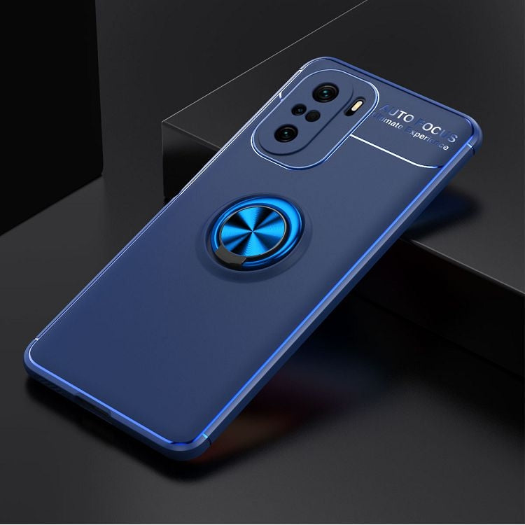 For Xiaomi Redmi K40 Metal Ring Holder 360 Degree Rotating TPU Case