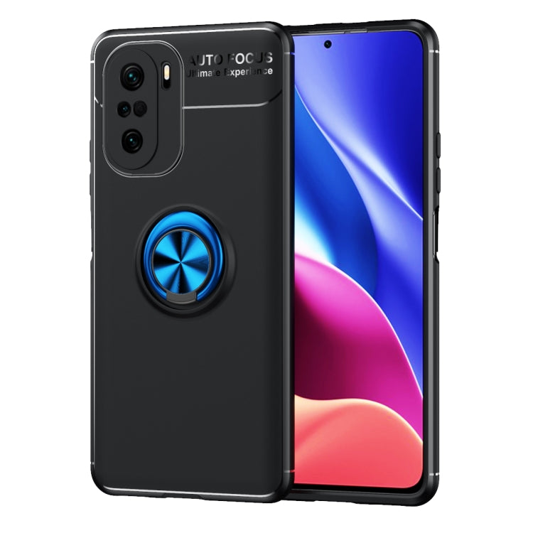 For Xiaomi Redmi K40 Metal Ring Holder 360 Degree Rotating TPU Case