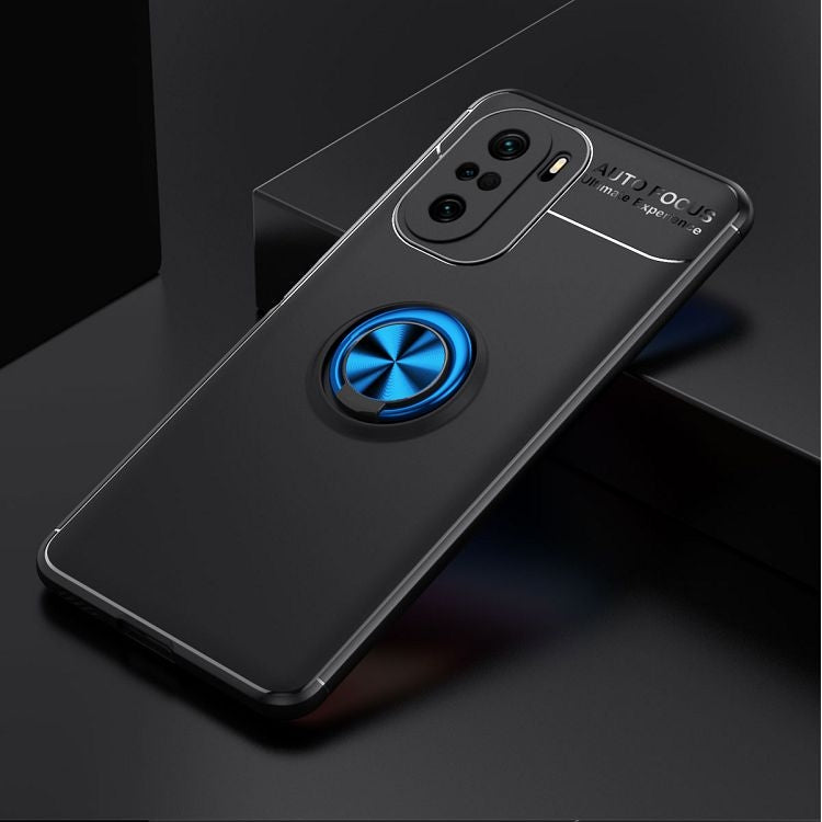 For Xiaomi Redmi K40 Metal Ring Holder 360 Degree Rotating TPU Case