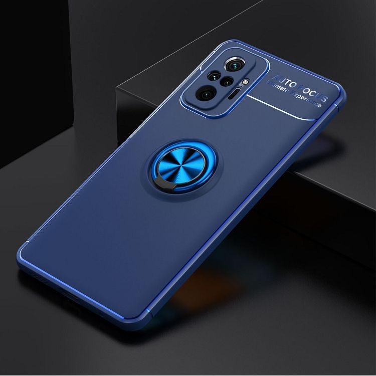 For Xiaomi Redmi Note 10 Pro Metal Ring Holder 360 Degree Rotating TPU Case