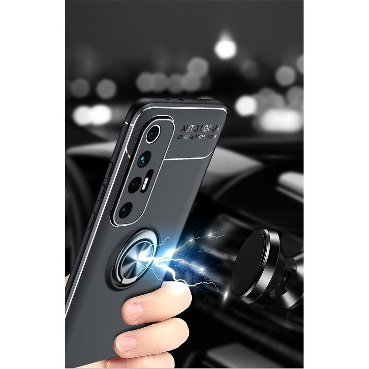 For Xiaomi Mi 10S Metal Ring Holder 360 Degree Rotating TPU Case