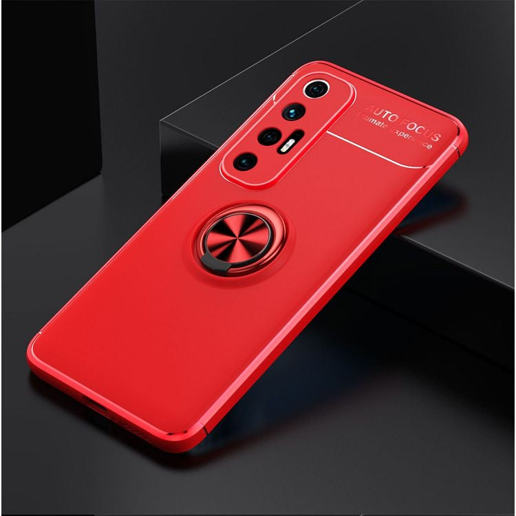 For Xiaomi Mi 10S Metal Ring Holder 360 Degree Rotating TPU Case