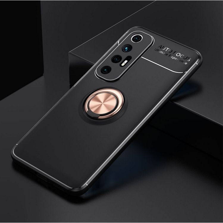 For Xiaomi Mi 10S Metal Ring Holder 360 Degree Rotating TPU Case
