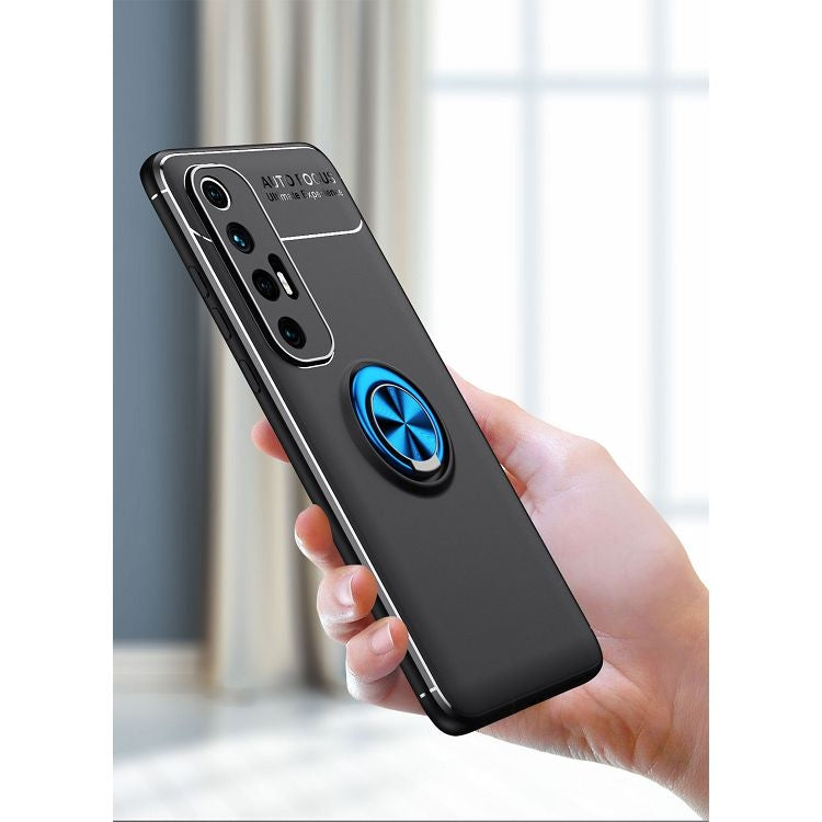 For Xiaomi Mi 10S Metal Ring Holder 360 Degree Rotating TPU Case