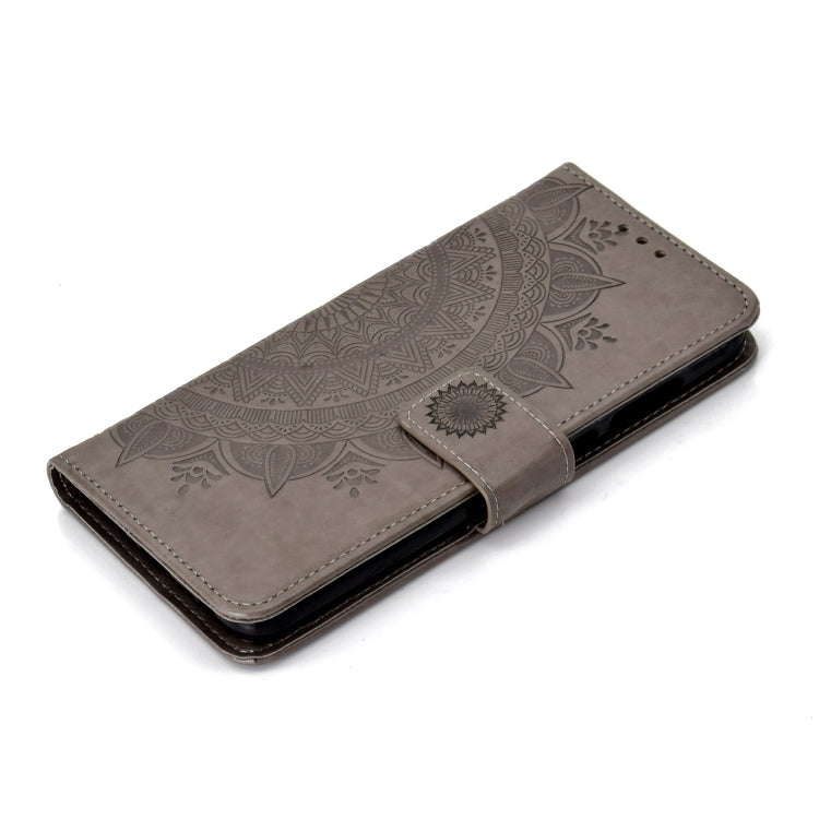 For Motorola Moto G7 Totem Flower Embossed Horizontal Flip TPU + PU Leather Case with Holder & Card Slots & Wallet