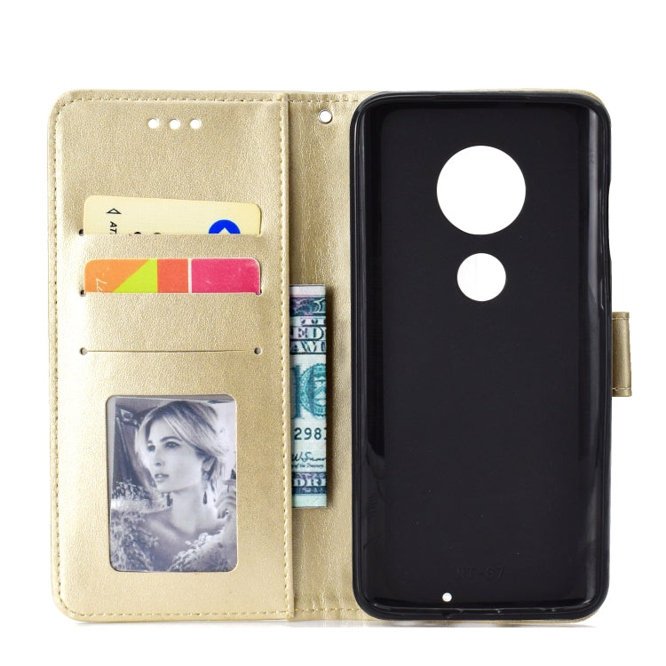 For Motorola Moto G7 Totem Flower Embossed Horizontal Flip TPU + PU Leather Case with Holder & Card Slots & Wallet