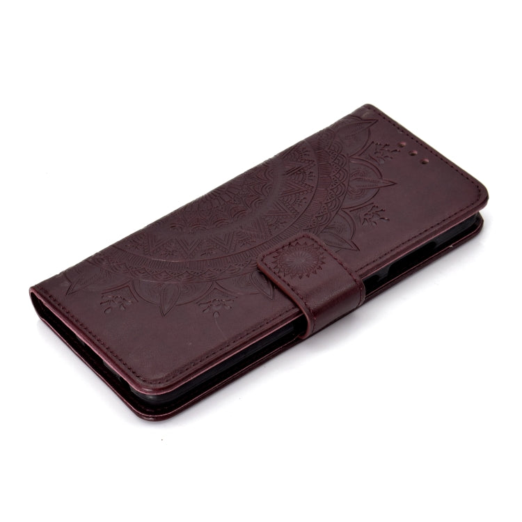 For Motorola Moto G7 Totem Flower Embossed Horizontal Flip TPU + PU Leather Case with Holder & Card Slots & Wallet