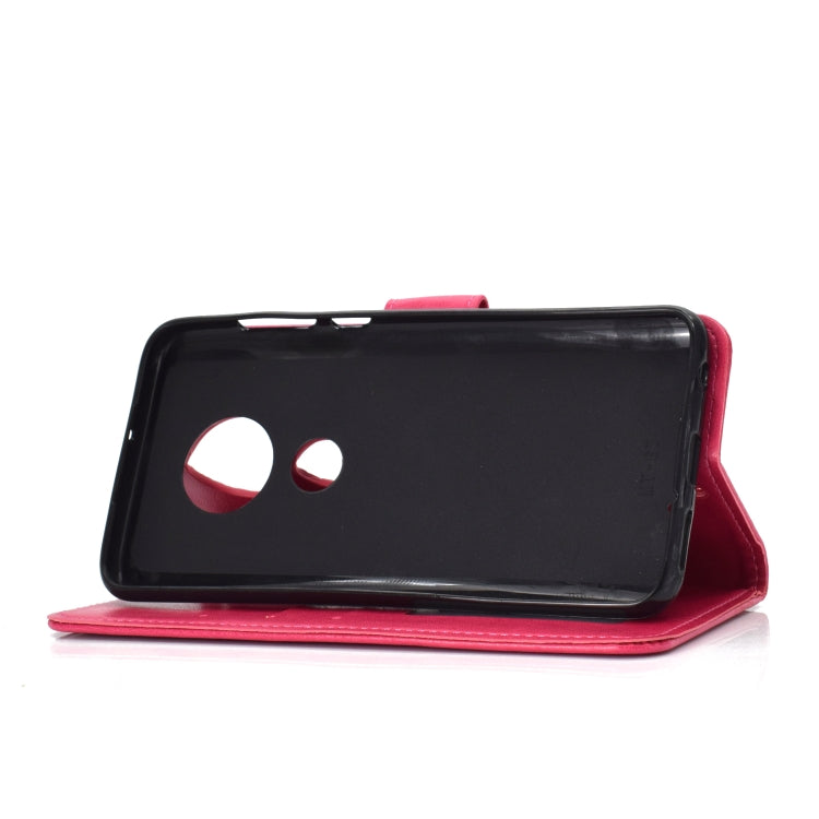 For Motorola Moto G7 Totem Flower Embossed Horizontal Flip TPU + PU Leather Case with Holder & Card Slots & Wallet