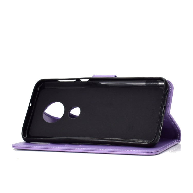 For Motorola Moto G7 Totem Flower Embossed Horizontal Flip TPU + PU Leather Case with Holder & Card Slots & Wallet