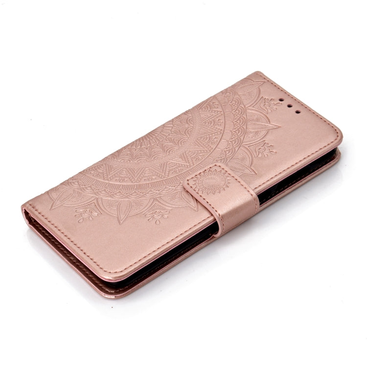 For Motorola Moto G7 Totem Flower Embossed Horizontal Flip TPU + PU Leather Case with Holder & Card Slots & Wallet