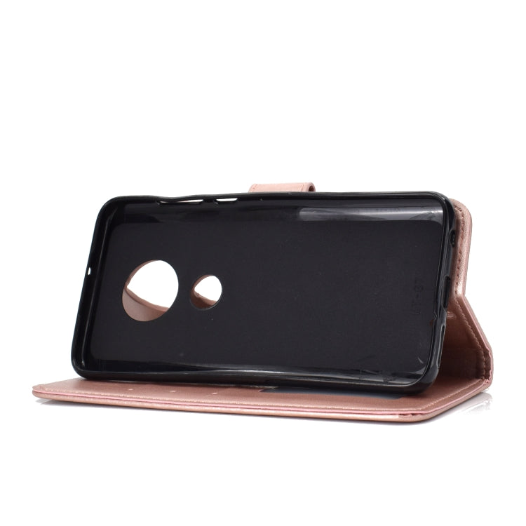 For Motorola Moto G7 Totem Flower Embossed Horizontal Flip TPU + PU Leather Case with Holder & Card Slots & Wallet