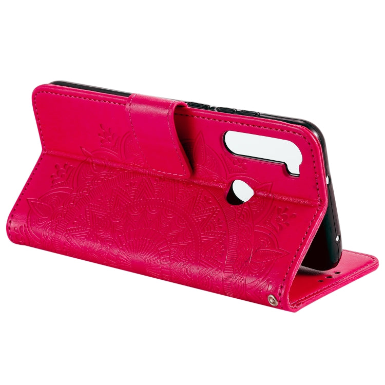 For Motorola Moto G8 Power Totem Flower Embossed Horizontal Flip TPU + PU Leather Case with Holder & Card Slots & Wallet