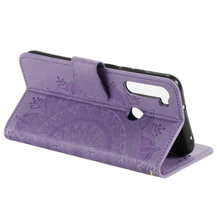 For Motorola Moto G8 Power Totem Flower Embossed Horizontal Flip TPU + PU Leather Case with Holder & Card Slots & Wallet