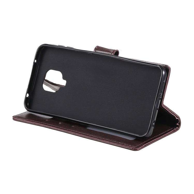 For Motorola Moto G9 Play Totem Flower Embossed Horizontal Flip TPU + PU Leather Case with Holder & Card Slots & Wallet