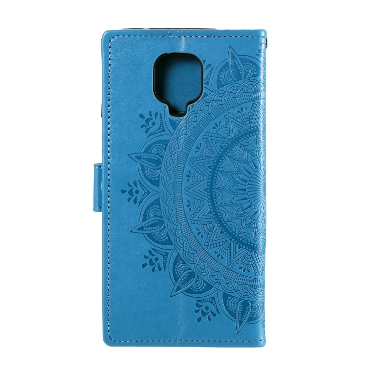 For Motorola Moto G9 Play Totem Flower Embossed Horizontal Flip TPU + PU Leather Case with Holder & Card Slots & Wallet