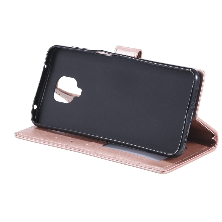 For Motorola Moto G9 Play Totem Flower Embossed Horizontal Flip TPU + PU Leather Case with Holder & Card Slots & Wallet