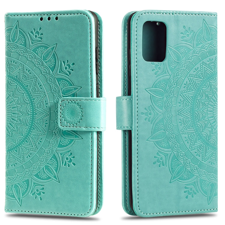 For Motorola Moto G9 Plus Totem Flower Embossed Horizontal Flip TPU + PU Leather Case with Holder & Card Slots & Wallet