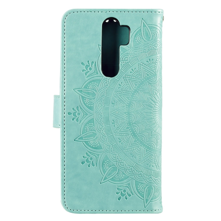 For Xiaomi Redmi 9 Totem Flower Embossed Horizontal Flip TPU + PU Leather Case with Holder & Card Slots & Wallet