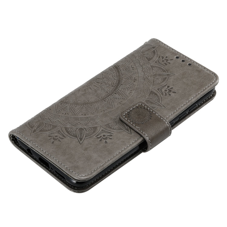 For Xiaomi Redmi 9 Totem Flower Embossed Horizontal Flip TPU + PU Leather Case with Holder & Card Slots & Wallet