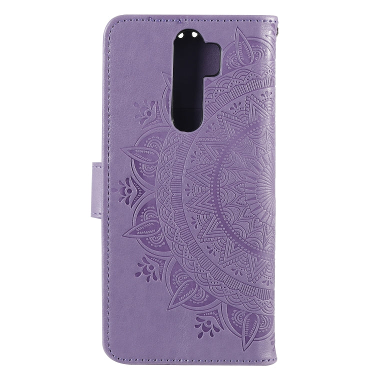 For Xiaomi Redmi 9 Totem Flower Embossed Horizontal Flip TPU + PU Leather Case with Holder & Card Slots & Wallet