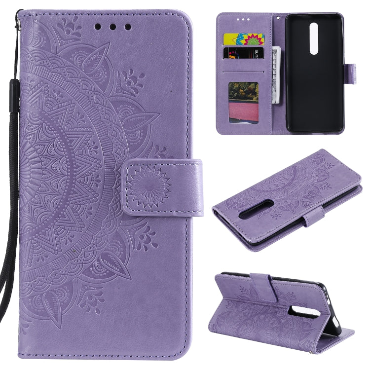 For Xiaomi Redmi K20 / K20 Pro Totem Flower Embossed Horizontal Flip TPU + PU Leather Case with Holder & Card Slots & Wallet