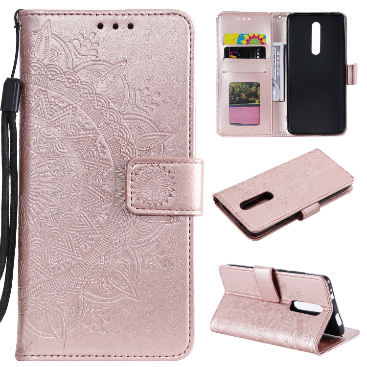 For Xiaomi Redmi K20 / K20 Pro Totem Flower Embossed Horizontal Flip TPU + PU Leather Case with Holder & Card Slots & Wallet