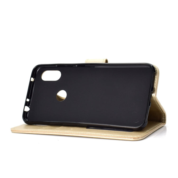 For Xiaomi Redmi Note 7 Totem Flower Embossed Horizontal Flip TPU + PU Leather Case with Holder & Card Slots & Wallet