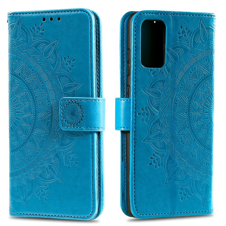 For Xiaomi Mi 10 Lite 5G Totem Flower Embossed Horizontal Flip TPU + PU Leather Case with Holder & Card Slots & Wallet