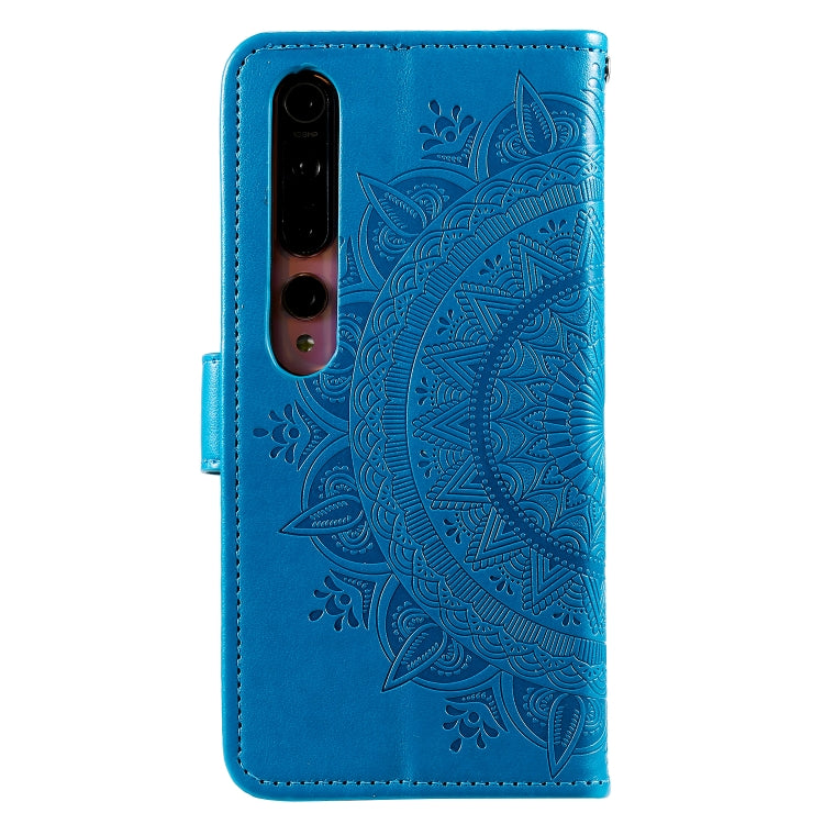 For Xiaomi Mi 10 5G Totem Flower Embossed Horizontal Flip TPU + PU Leather Case with Holder & Card Slots & Wallet