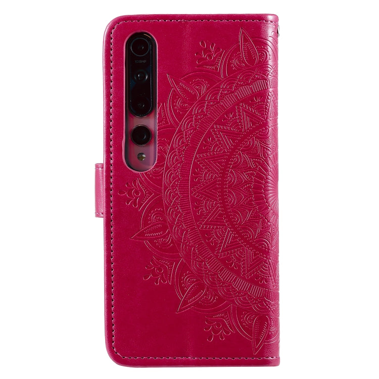 For Xiaomi Mi 10 5G Totem Flower Embossed Horizontal Flip TPU + PU Leather Case with Holder & Card Slots & Wallet