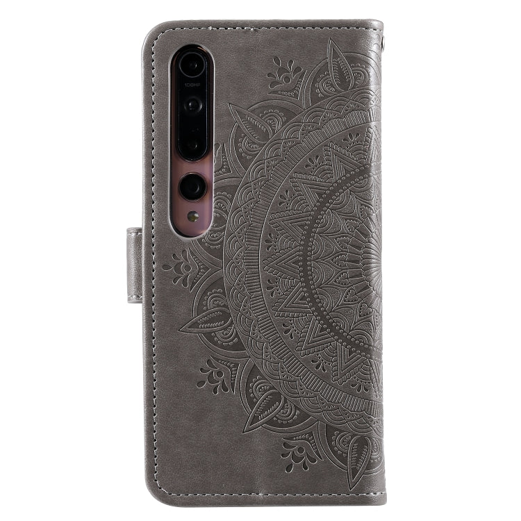 For Xiaomi Mi 10 5G Totem Flower Embossed Horizontal Flip TPU + PU Leather Case with Holder & Card Slots & Wallet
