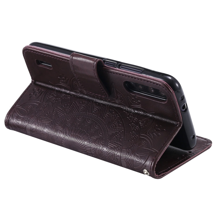 For Xiaomi  Mi 9 Lite / CC9 Totem Flower Embossed Horizontal Flip TPU + PU Leather Case with Holder & Card Slots & Wallet