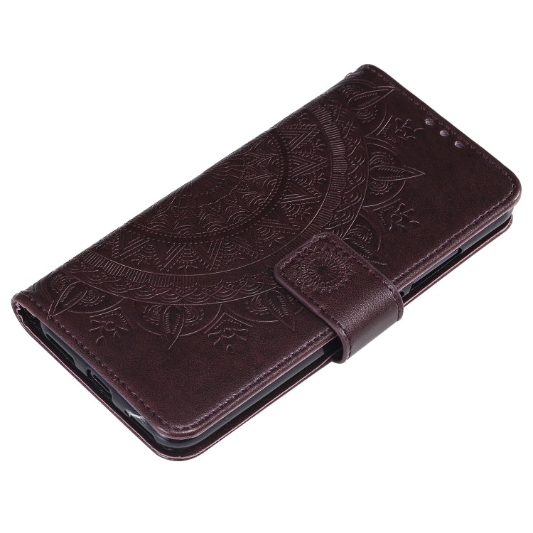 For Xiaomi  Mi 9 Lite / CC9 Totem Flower Embossed Horizontal Flip TPU + PU Leather Case with Holder & Card Slots & Wallet