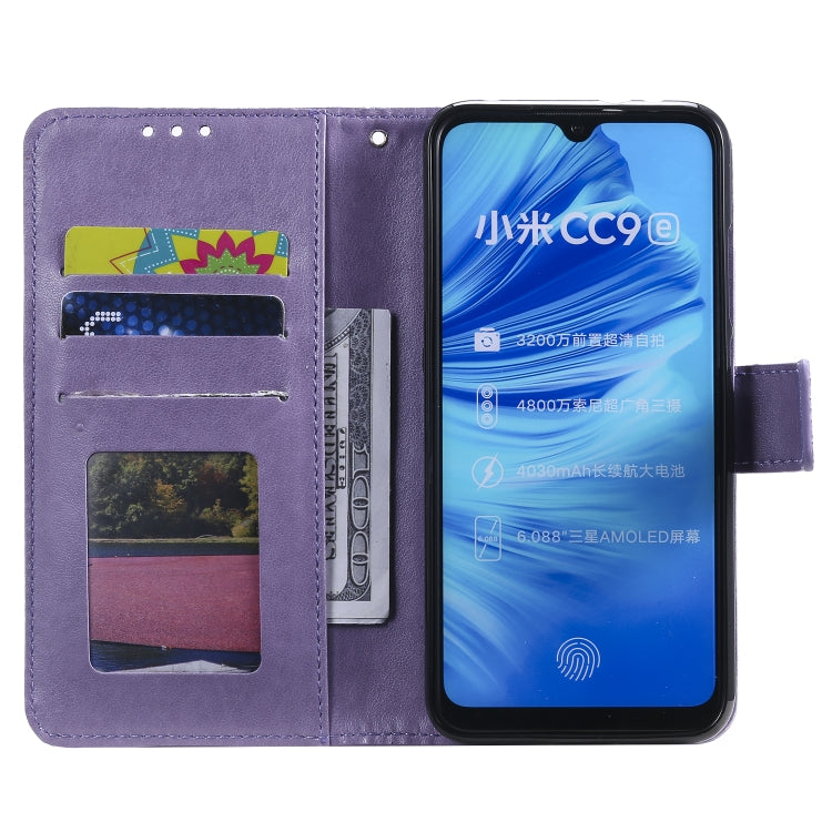 For Xiaomi  Mi 9 Lite / CC9 Totem Flower Embossed Horizontal Flip TPU + PU Leather Case with Holder & Card Slots & Wallet