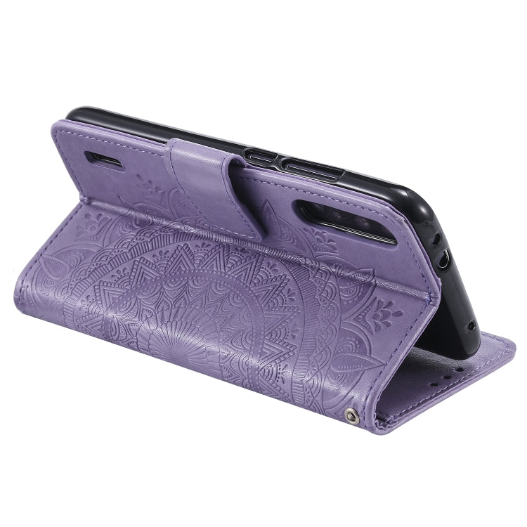 For Xiaomi  Mi 9 Lite / CC9 Totem Flower Embossed Horizontal Flip TPU + PU Leather Case with Holder & Card Slots & Wallet